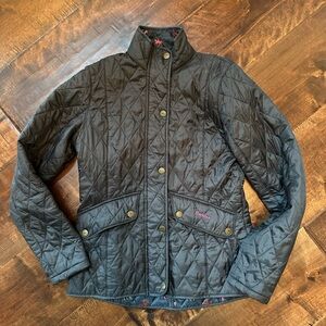 Barbour Black Quilted Girl’s Jacket - Kids Size XL (Women’s XS)